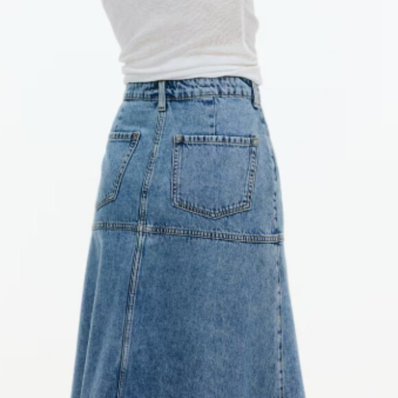 NWT H&M Divided A-Line Denim Skirt - Picture 3 of 6